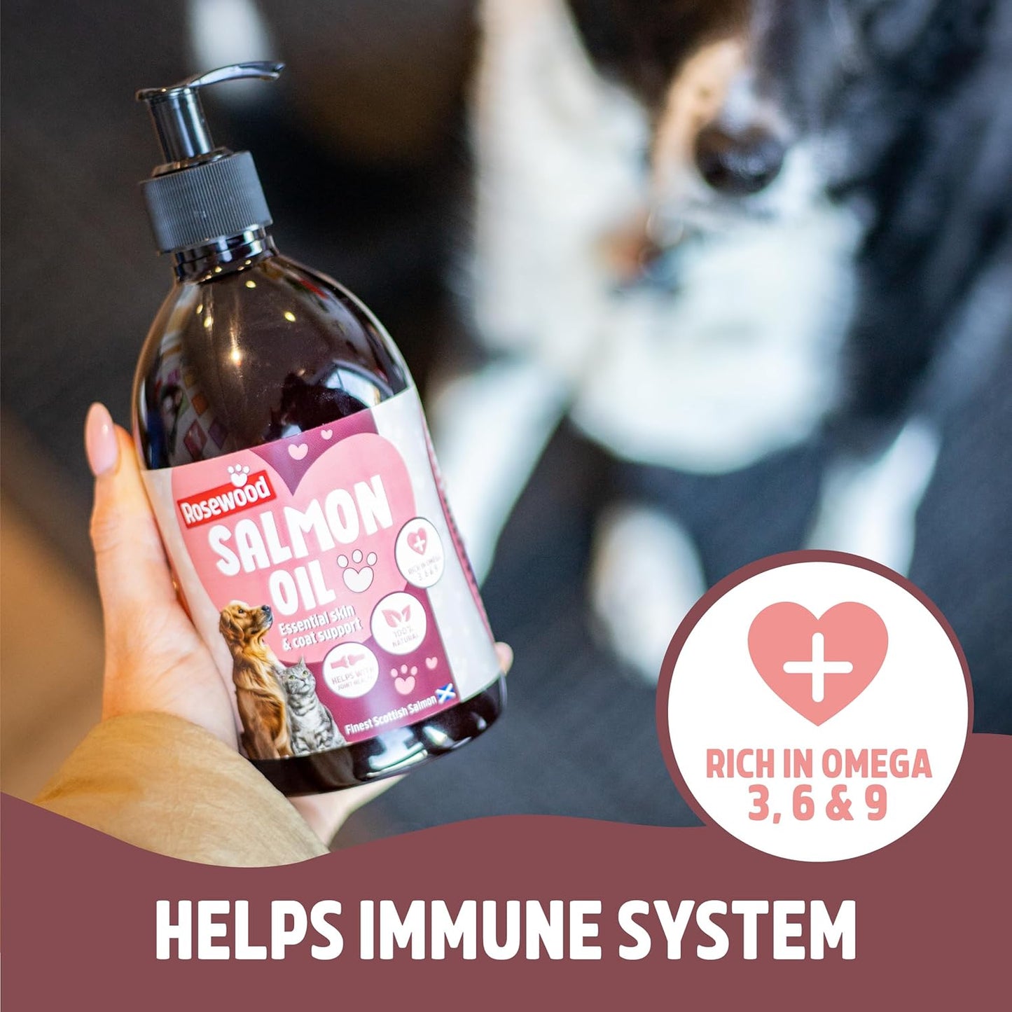 Rosewood Salmon Oil Pet Supplement 500ml