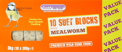 Suet To Go Value Pack Mealworm & Insect 10 Pack