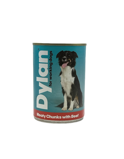 Dylan Mixed Variety Meaty Chunks Wet Dog Food 12 Tins