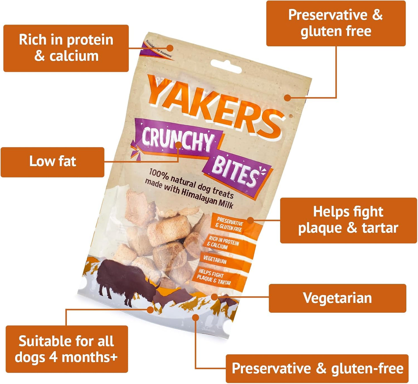 Yakers Crunchy Bites 70g