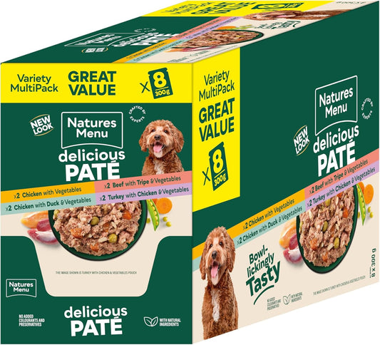 Natures Menu Original Adult Multipack Delicious Pate 8 x 300g