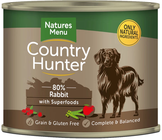 Natures Menu Country Hunter Rabbit Dog Food Can 600g