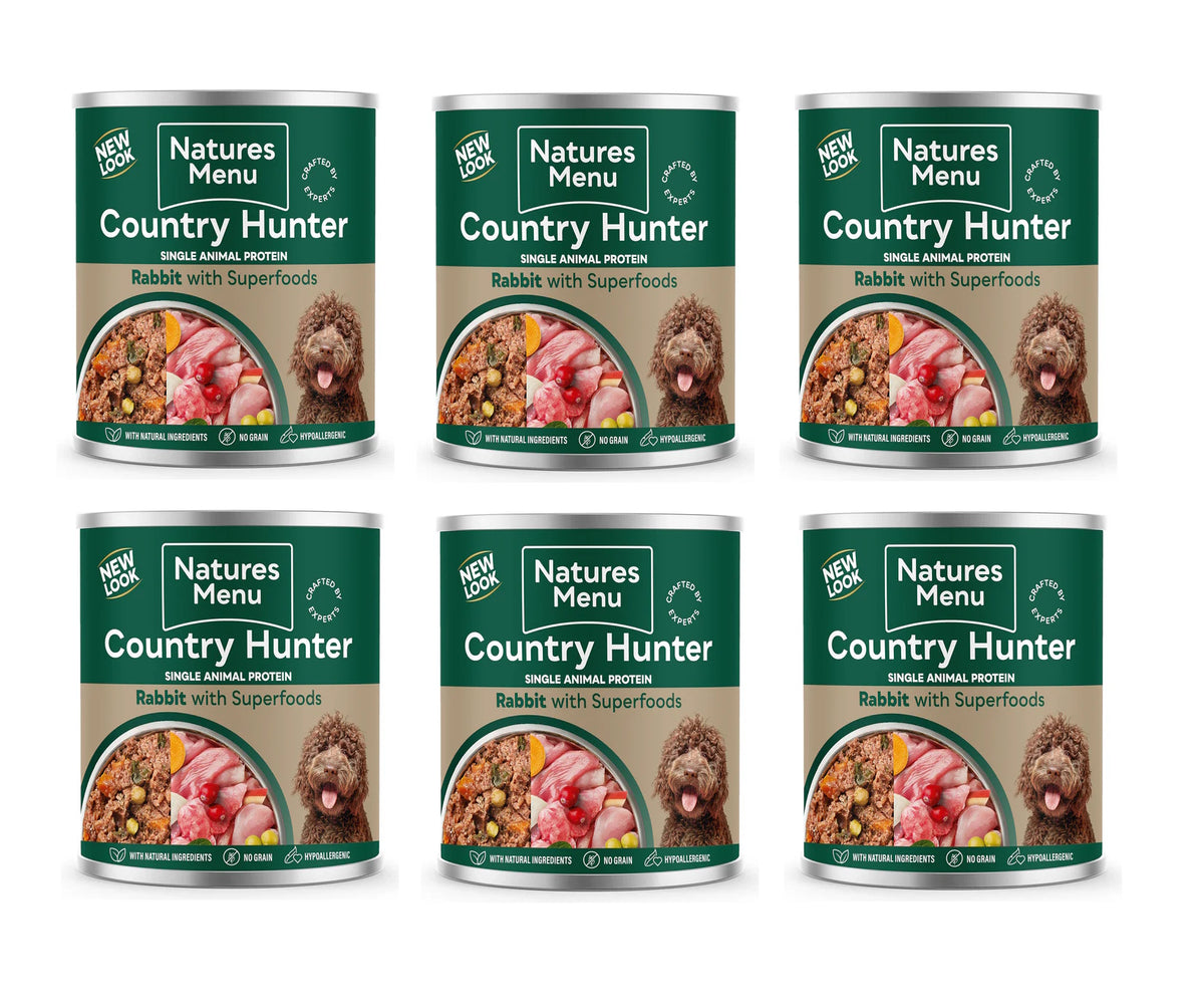 Natures Menu Country Hunter Rabbit Dog Food Can 600g