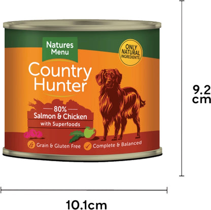 Natures Menu Country Hunter Salmon & Chicken Dog Food Can 600g