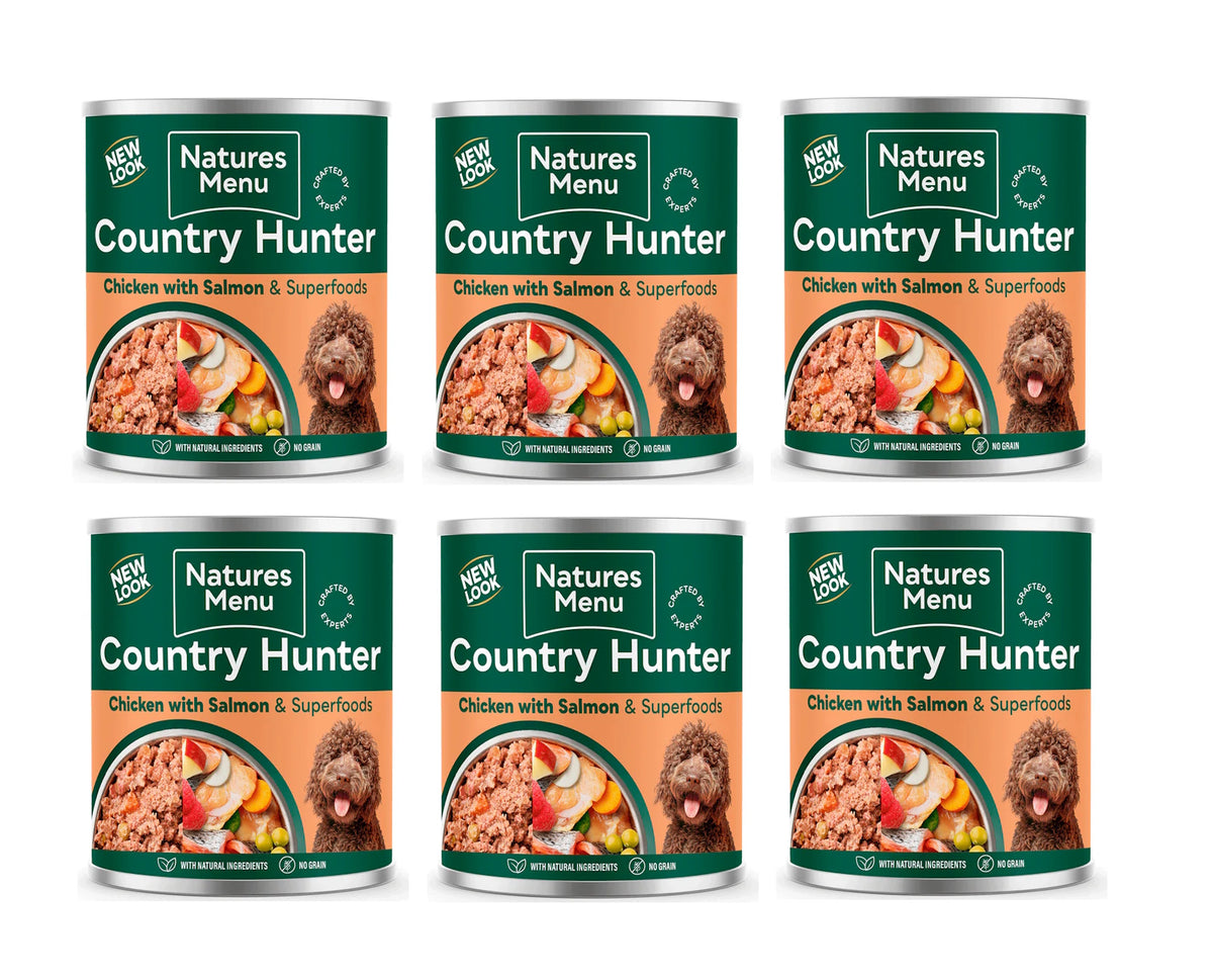 Natures Menu Country Hunter Salmon & Chicken Dog Food Can 600g