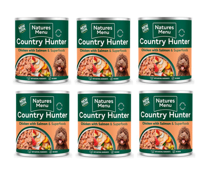 Natures Menu Country Hunter Salmon & Chicken Dog Food Can 600g
