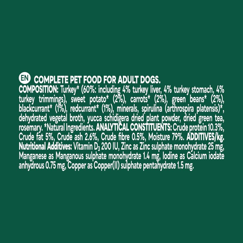 Natures Menu Country Hunter Dog Pouch Turkey 6x 150g