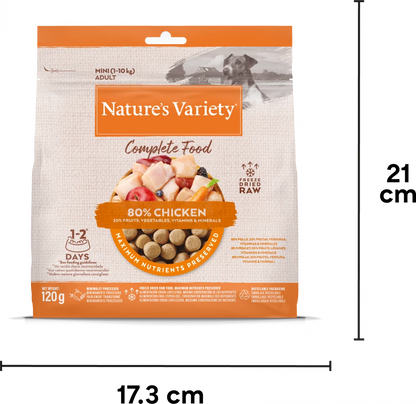 Natures Variety Freeze Dried Complete Food Chicken Dinner 120g