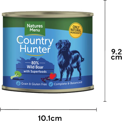 Natures Menu Country Hunter Wild Boar Dog Food Can 600g