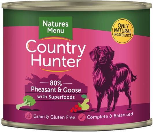 Natures Menu Country Hunter Pheasant & Goose Dog Food Can 600g