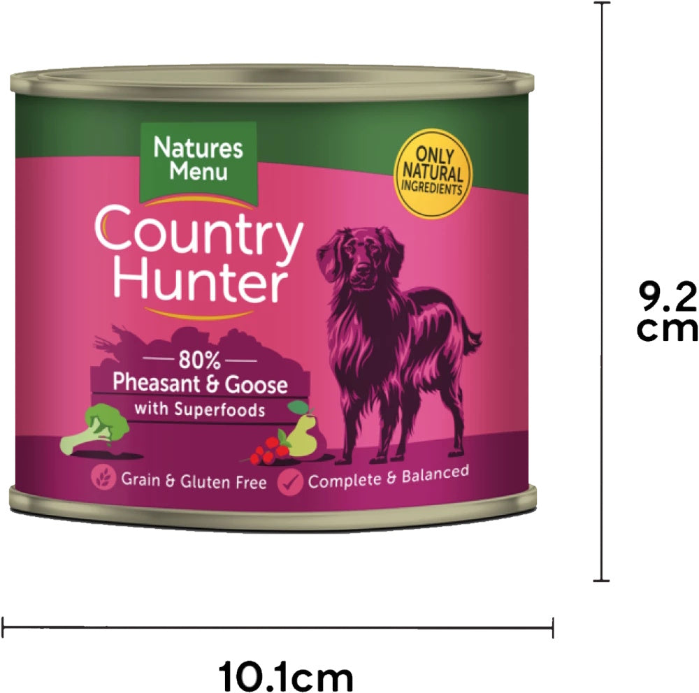 Natures Menu Country Hunter Pheasant & Goose Dog Food Can 600g