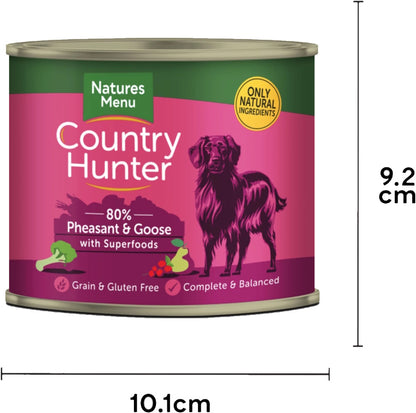 Natures Menu Country Hunter Pheasant & Goose Dog Food Can 600g