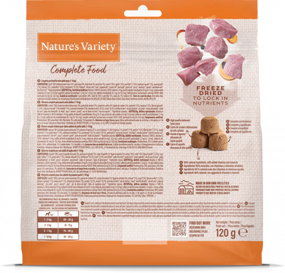 Natures Variety Freeze Dried Complete Food Lamb Dinner 120g