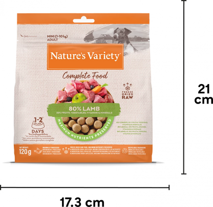 Natures Variety Freeze Dried Complete Food Lamb Dinner 120g