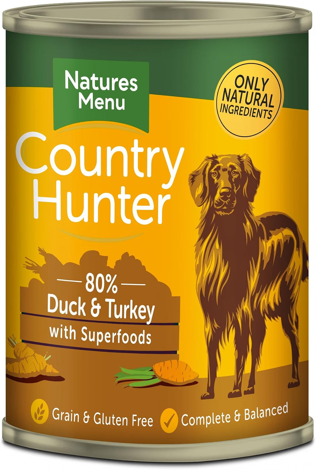 Natures Menu Country Hunter Duck & Turkey Dog Food Can 400g