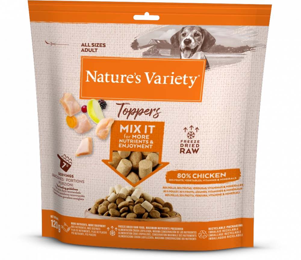Natures Variety Freeze Dried Topper Chicken 120g