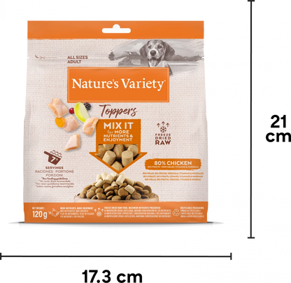 Natures Variety Freeze Dried Topper Chicken 120g