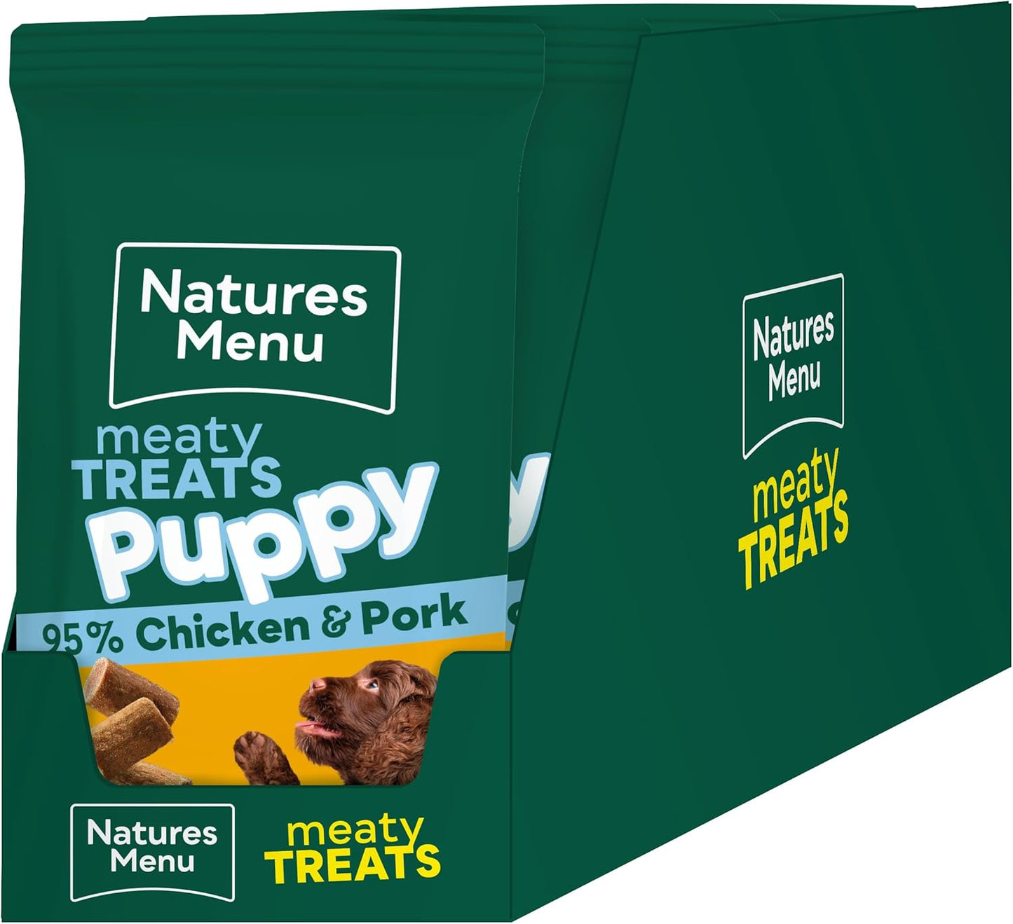 Natures Menu Real Meaty Puppy Treats Chicken & Pork 50g