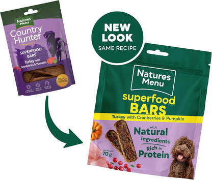 Natures Menu Superfood Bars Turkey 70g