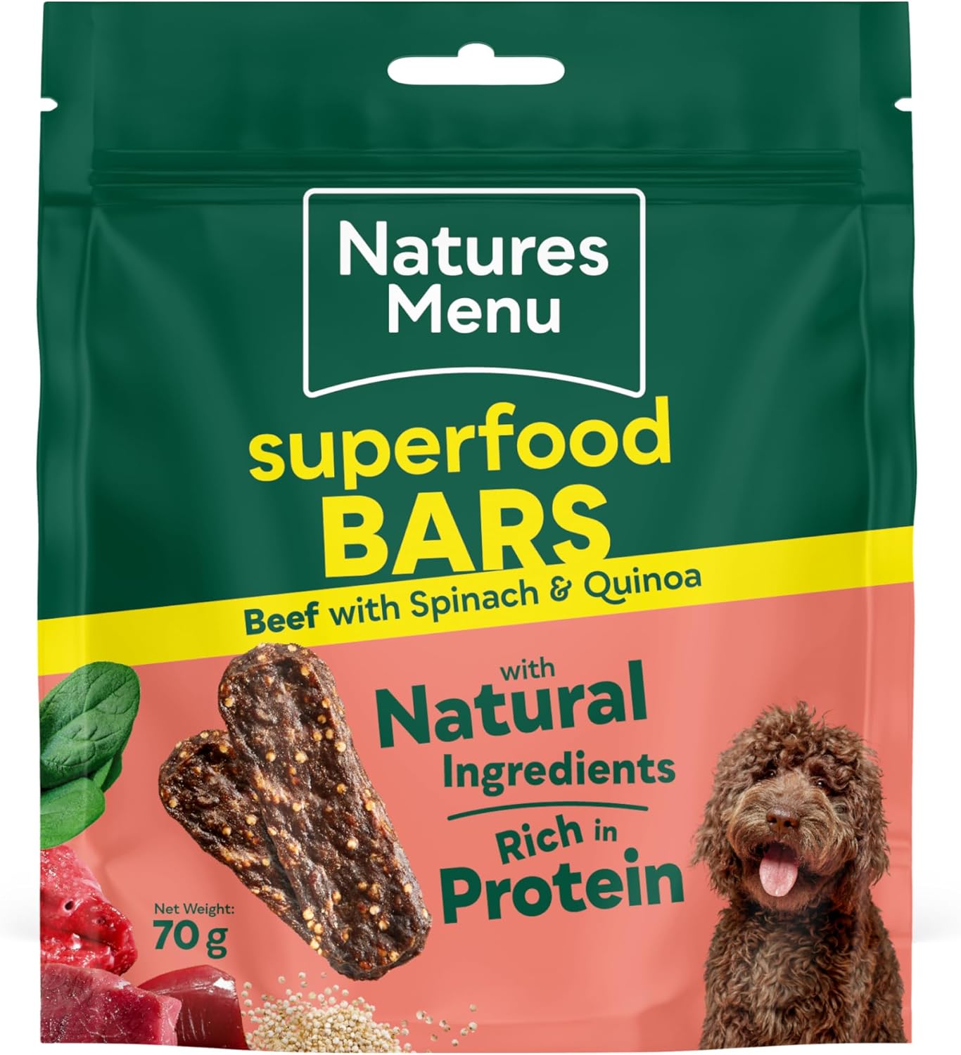 Natures Menu Superfood Bars Beef 70g