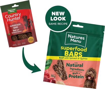 Natures Menu Superfood Bars Beef 70g
