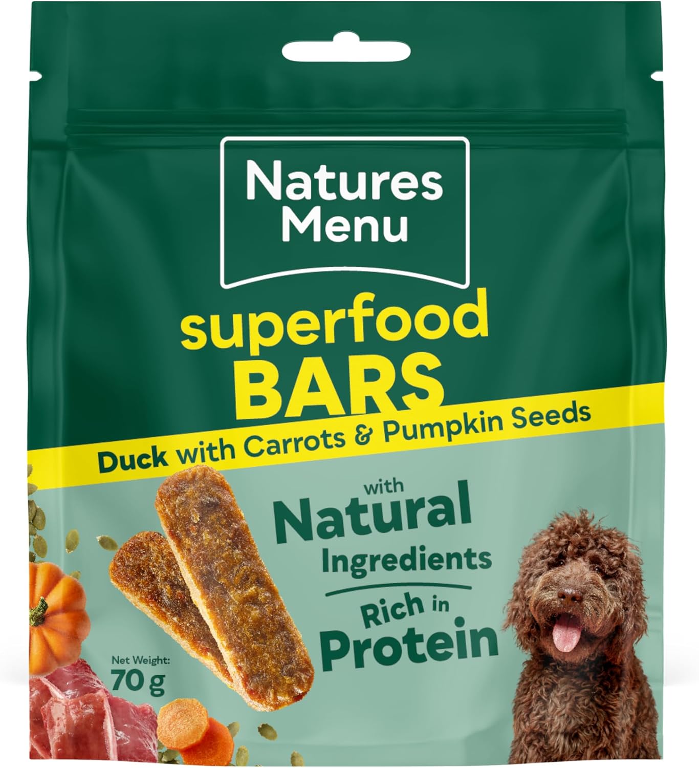Natures Menu Superfood Bars Duck 70g