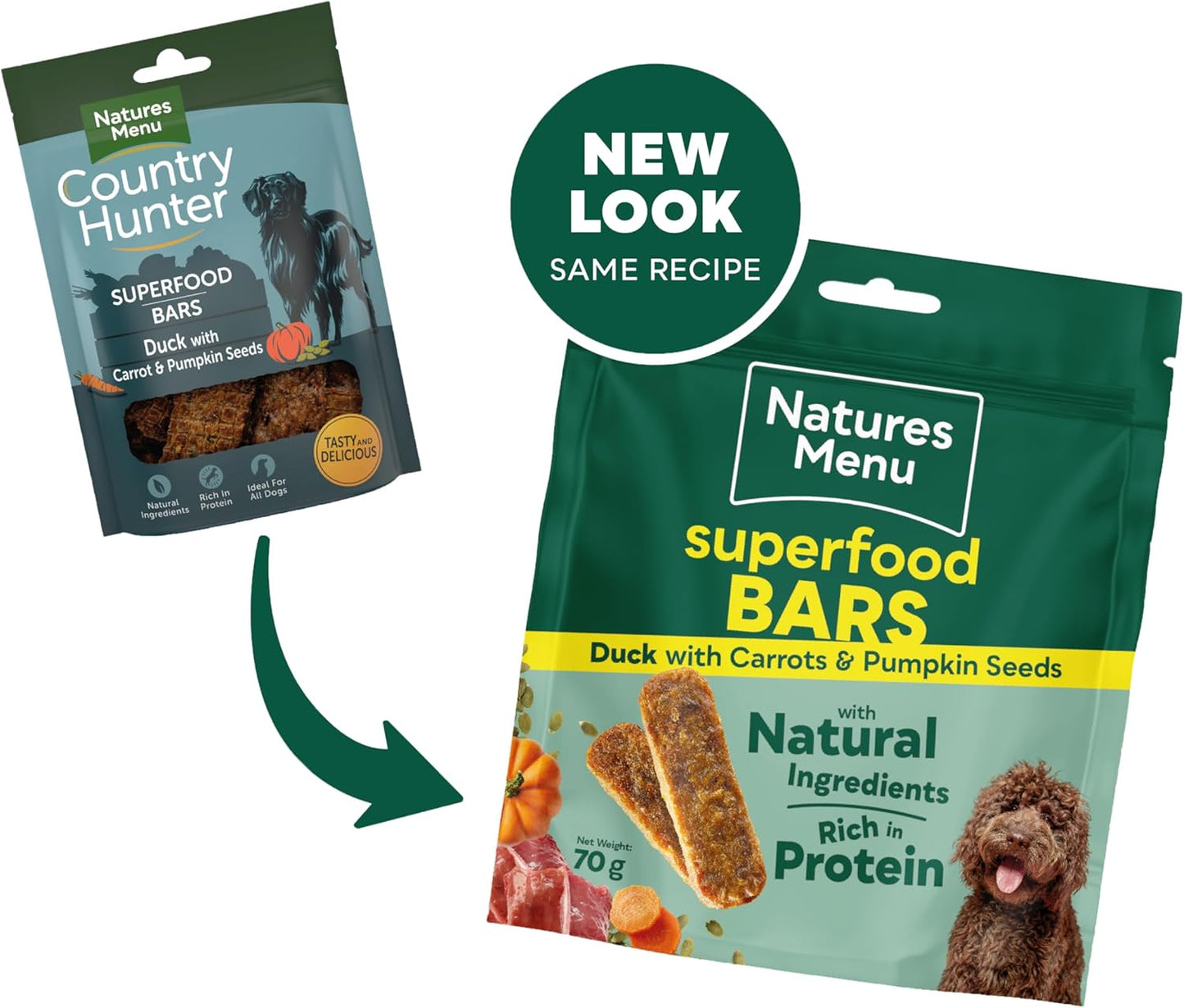 Natures Menu Superfood Bars Duck 70g