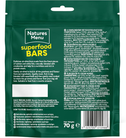 Natures Menu Superfood Bars Salmon 70g