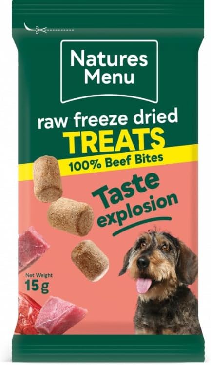 Natures Menu Freeze Dried Beef Bites 15g
