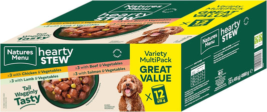 Natures Menu Hearty Stews Multipack Variety Cans 12 x 415g