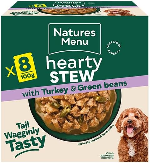 Natures Menu Meaty Hearty Stews Turkey 8 x 100g