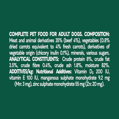 Natures Menu Meaty Hearty Stews Beef 8 x 100g