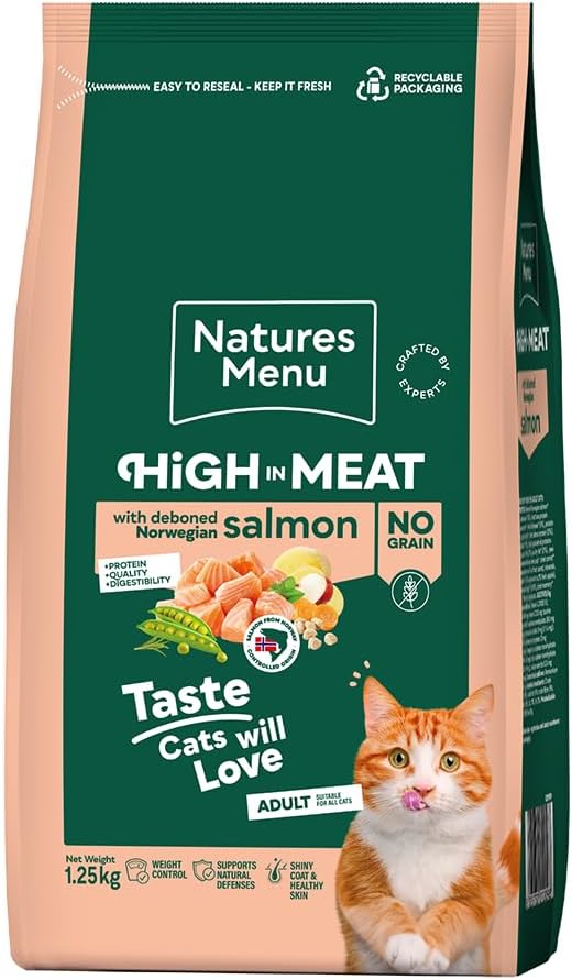 Natures Menu Cat High Meat No Grain Salmon 1.25kg
