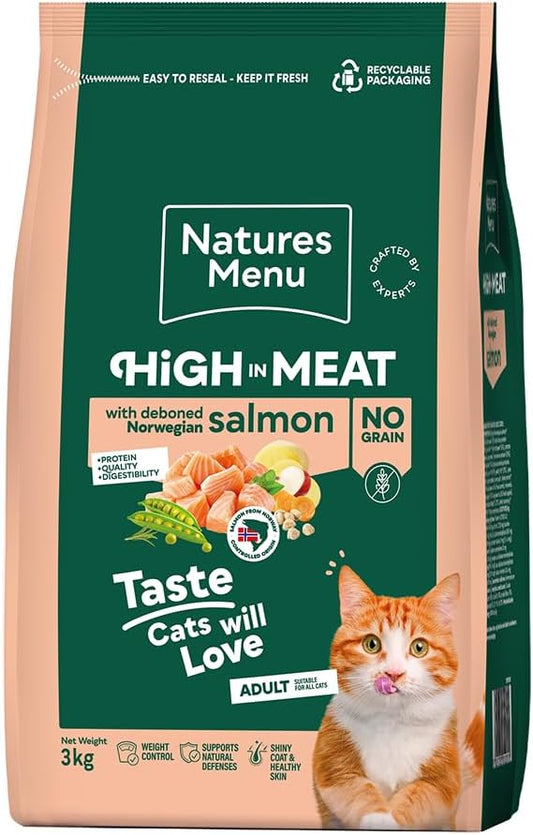 Natures Menu Cat Complete Food High Meat No Grain Salmon 3kg