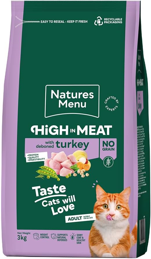 Natures Menu Cat Complete Food High Meat No Grain Turkey 3kg