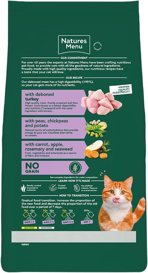 Natures Menu Cat Complete Food High Meat No Grain Turkey 3kg