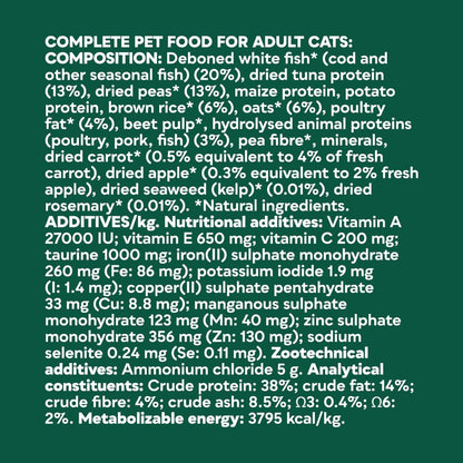 Natures Menu High Meat Cat Healthy Grains White Fish Cat Food 1.25kg