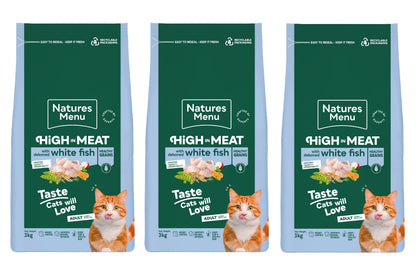 Natures Menu Cat High Meat Healthy Grains White Fish 3kg