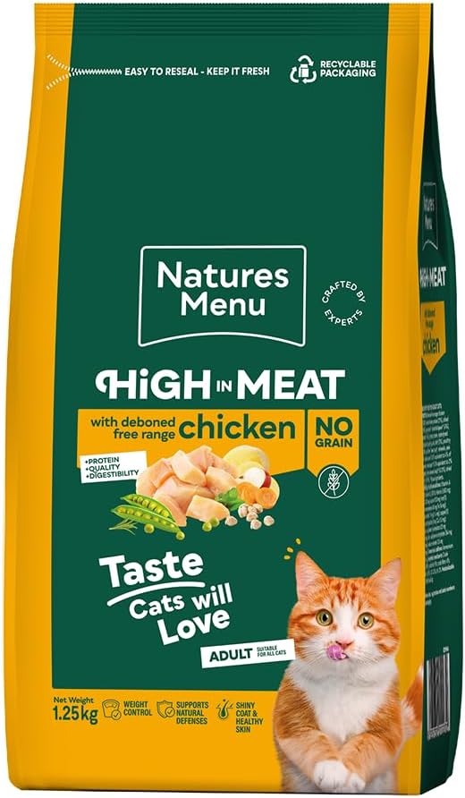 Natures Menu Cat High Meat No Grain Chicken 1.25kg