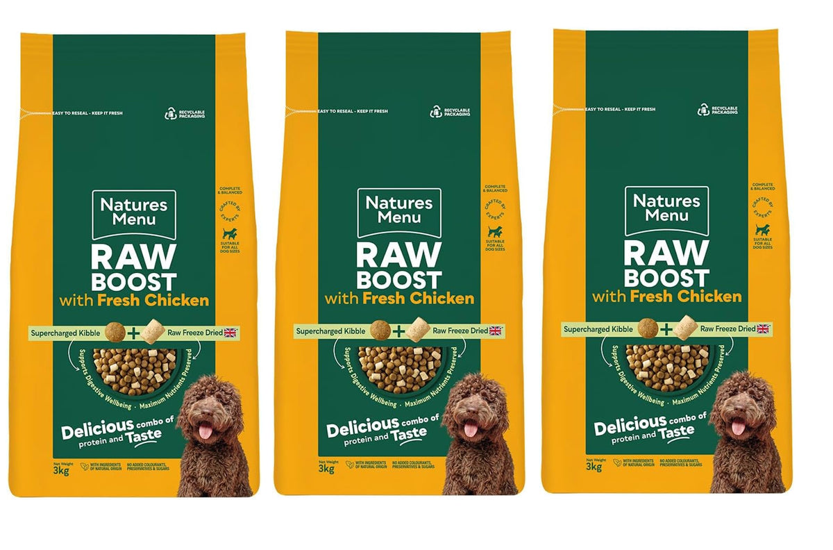 Natures Menu Raw Boost with Chicken 3kg – Natural Raw-Inspired Complete Dog Food