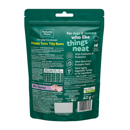 Natures Menu Freeze Dried Functionals Digestive Aid Dog Treats 40g