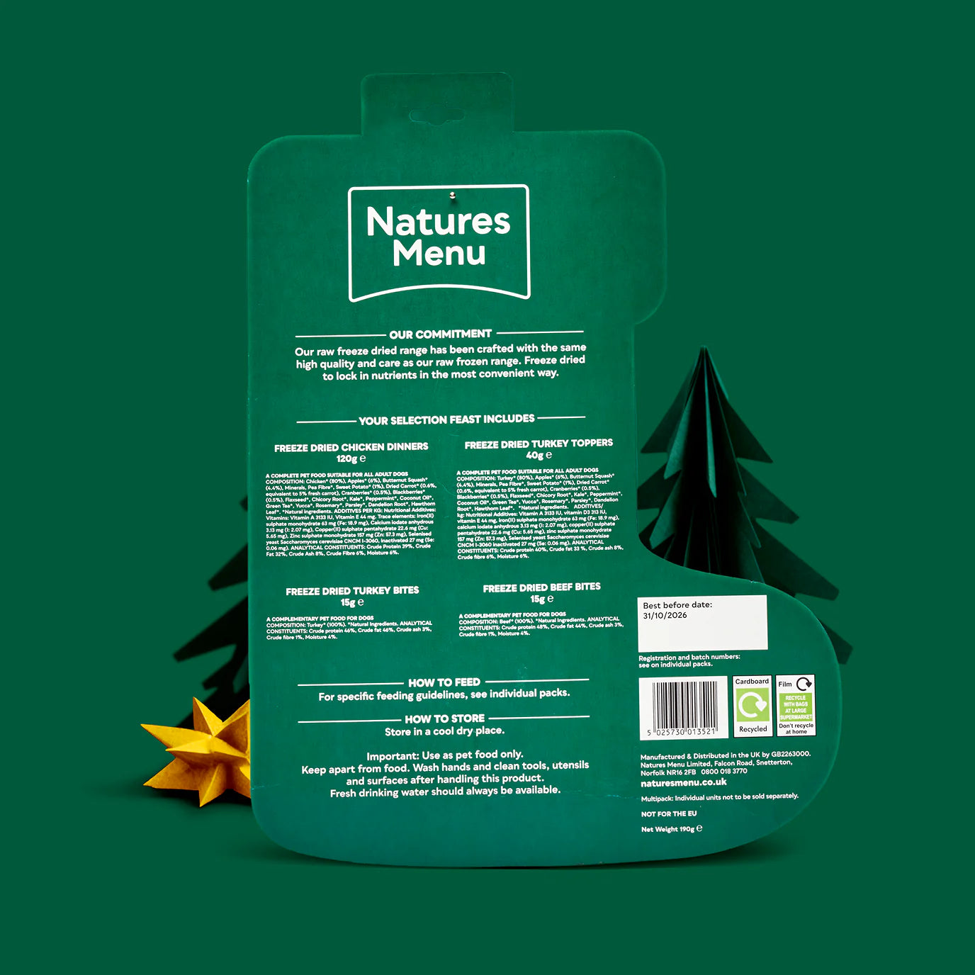 Natures Menu Christmas Stocking Mix 190g