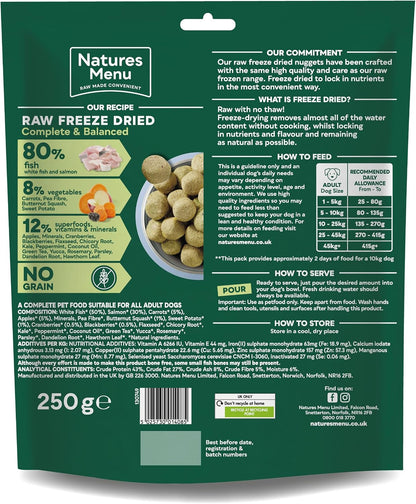 Natures Menu Raw Freeze Dried 80/20 Fish 250g