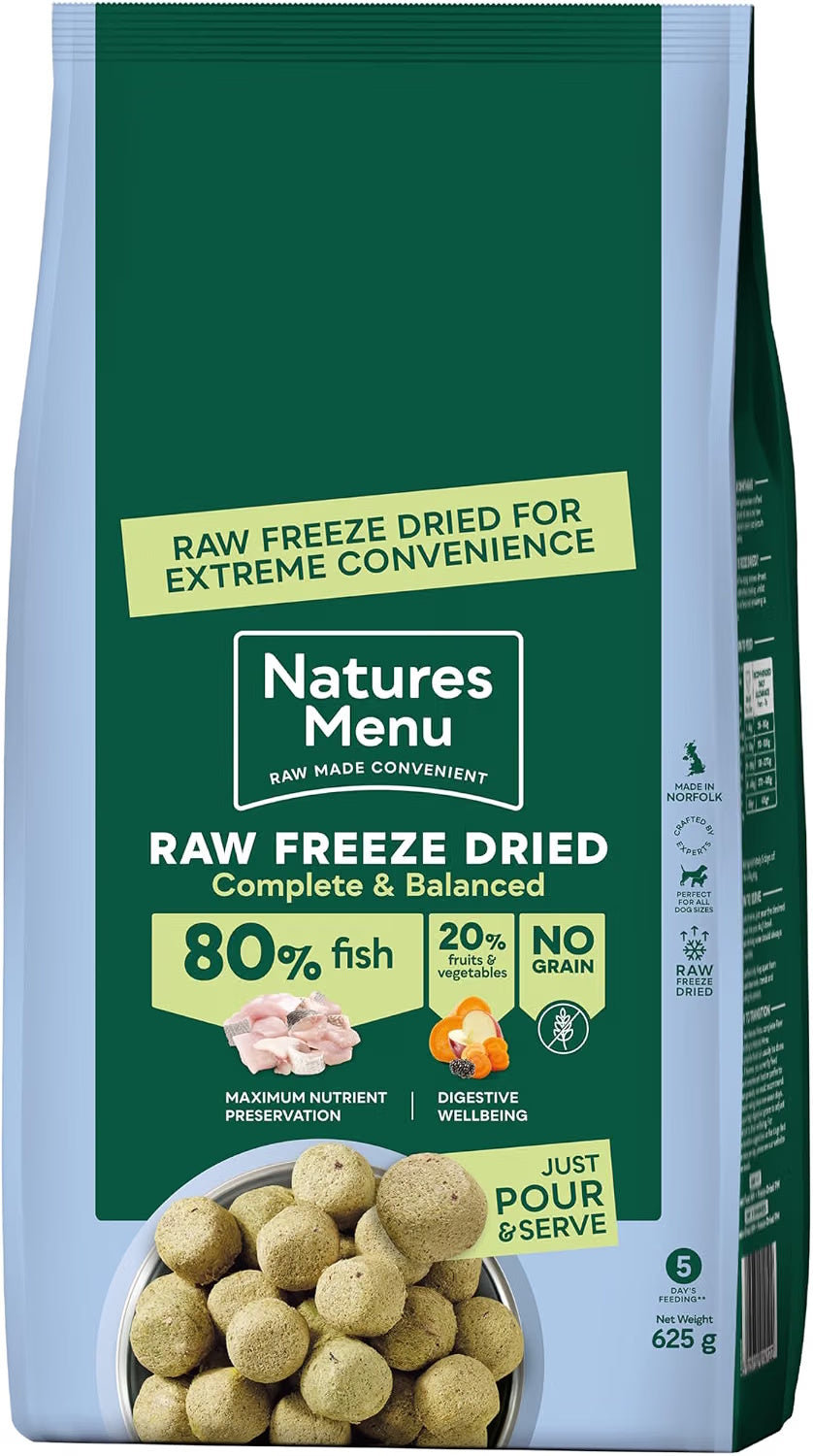 Natures Menu Raw Freeze Dried Fish 625g