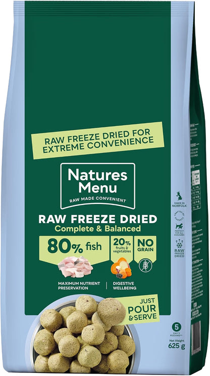 Natures Menu Raw Freeze Dried Fish 625g