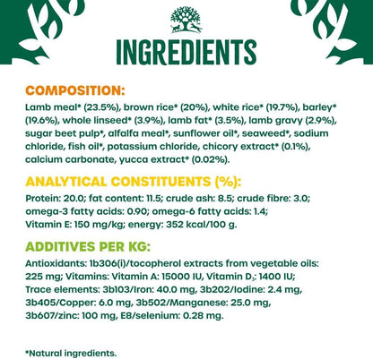 James Wellbeloved Adult Lamb & Rice Dog Food 15kg