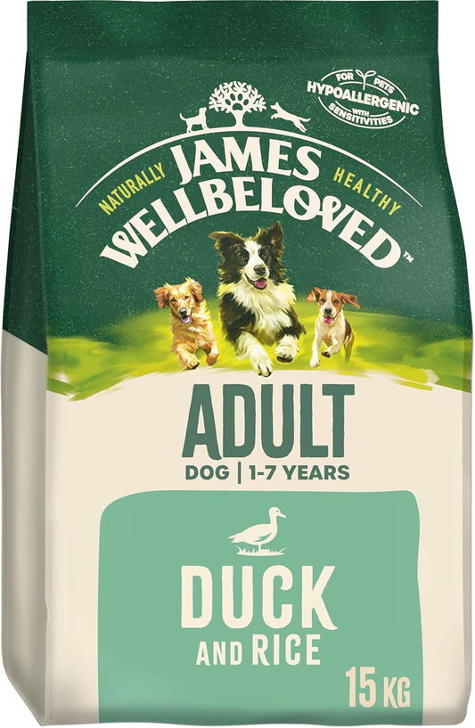 James Wellbeloved Adult Duck & Rice Dog Food 15kg