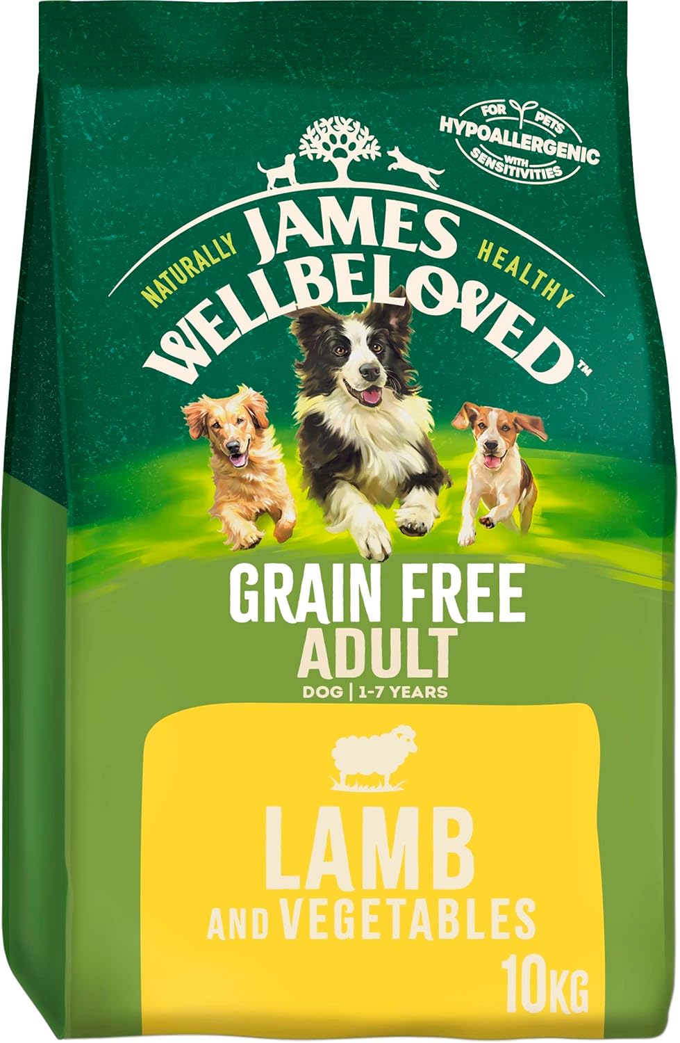 James Wellbeloved Grain Free Adult Lamb & Vegetable 10kg