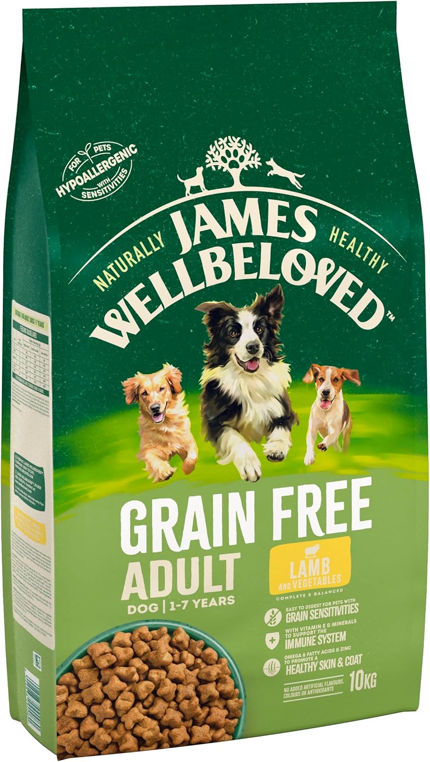 James Wellbeloved Grain Free Adult Lamb & Vegetable 10kg