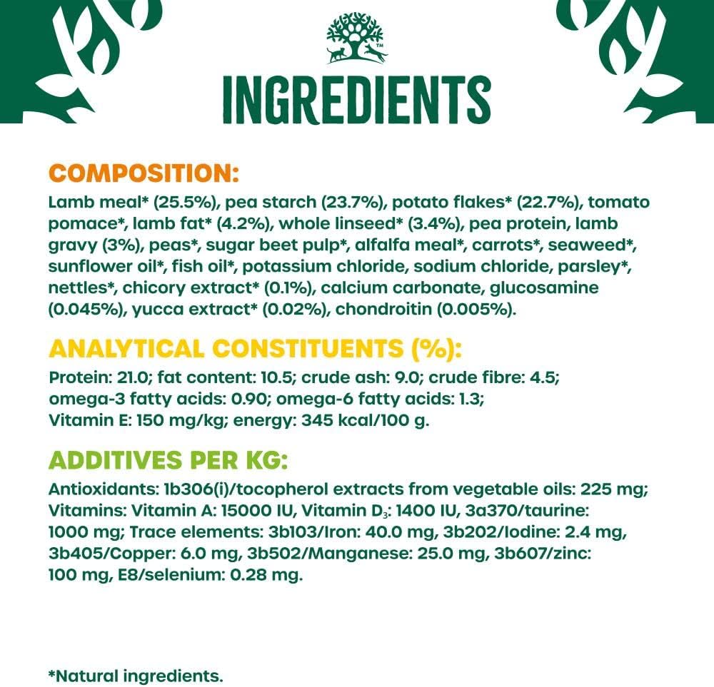 James Wellbeloved Grain Free Adult Lamb & Vegetable 10kg